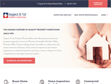 Tablet Screenshot of greaterphoenixmetroarea.inspectit1st.com